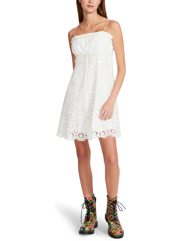 Women's Seasonal Garments Womens Lace Mini Fit & Flare Dress