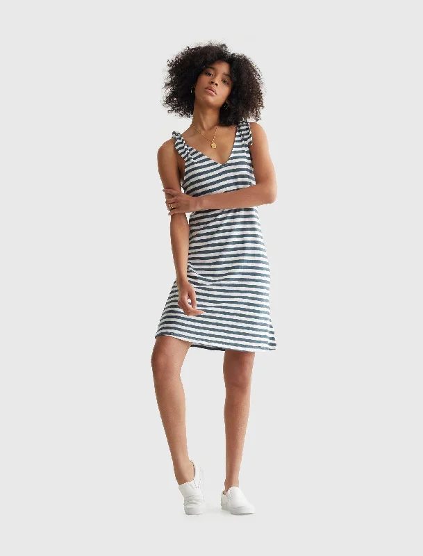 Feminine Dresses for Women in Bold Prints Lucky Brand Womens Knotted Tank Dress