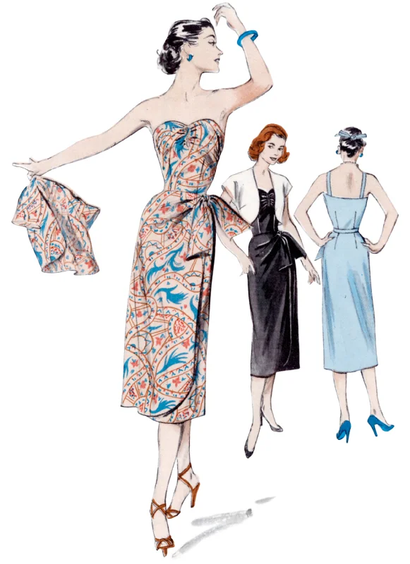 Exclusive Women's Fashion Collection Butterick Vintage Dress & Jacket B6923