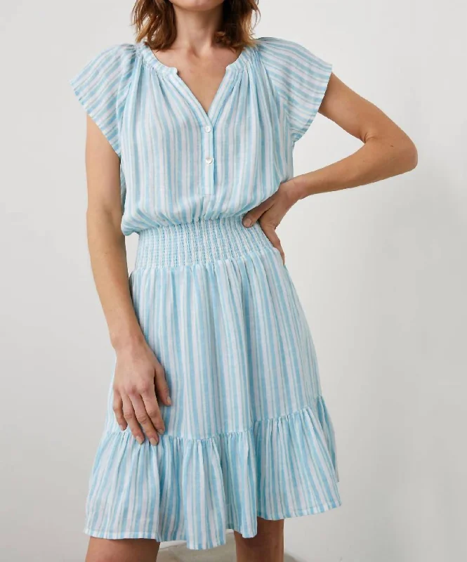 Women Wear Boutique Augustine Dress In Laguna Stripe