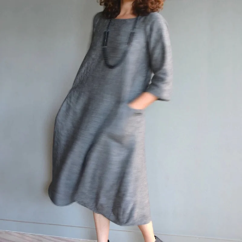 Affordable Fashion for Women Tessuti Fabrics Lily Linen Dress