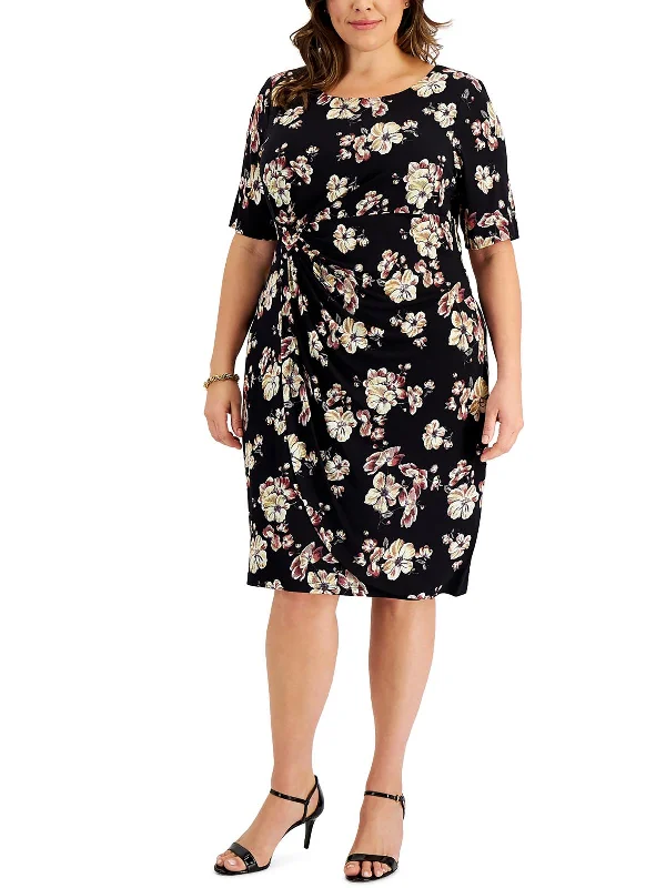 Flash Sales This Week Plus Womens Jersey Printed Sheath Dress