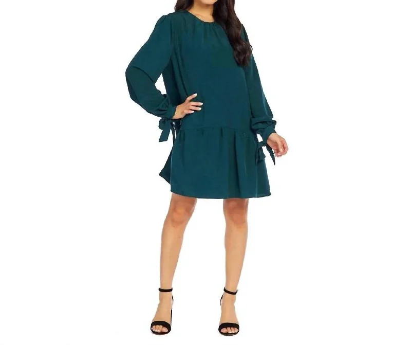 Stylish And Comfortable Clothing For Women Merritt Flounce Dress In Green