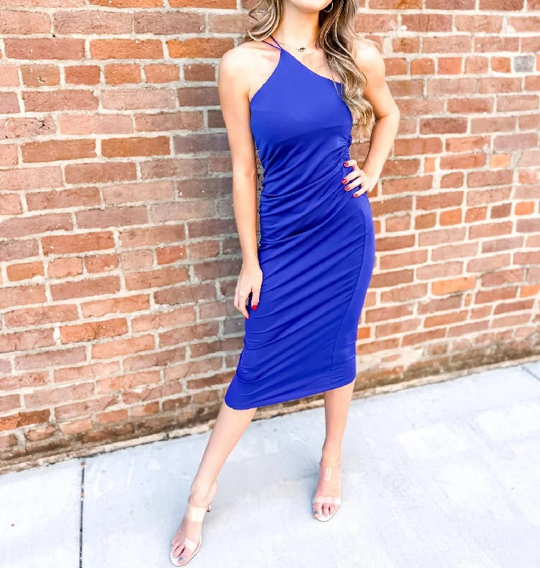 Seasonal Sale Your Royal Highness Slink Dress In Royal Blue