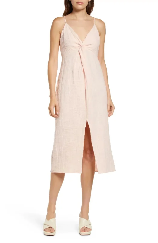 Stylish Women's Clothing Heaven Sent Dress In Pink Salt