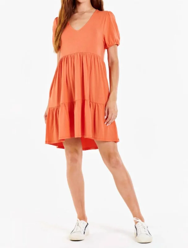 Women's Everyday Clothes Maude Puff Sleeve Dress In Canyon