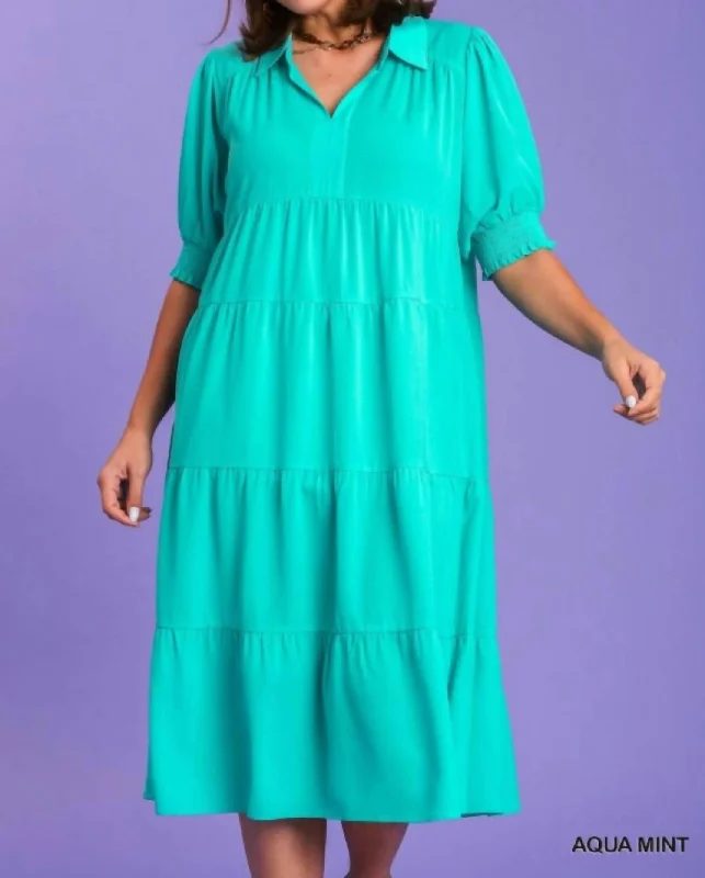 Women's Everyday Clothes Eyes On Paradise Dress In Aqua Mint