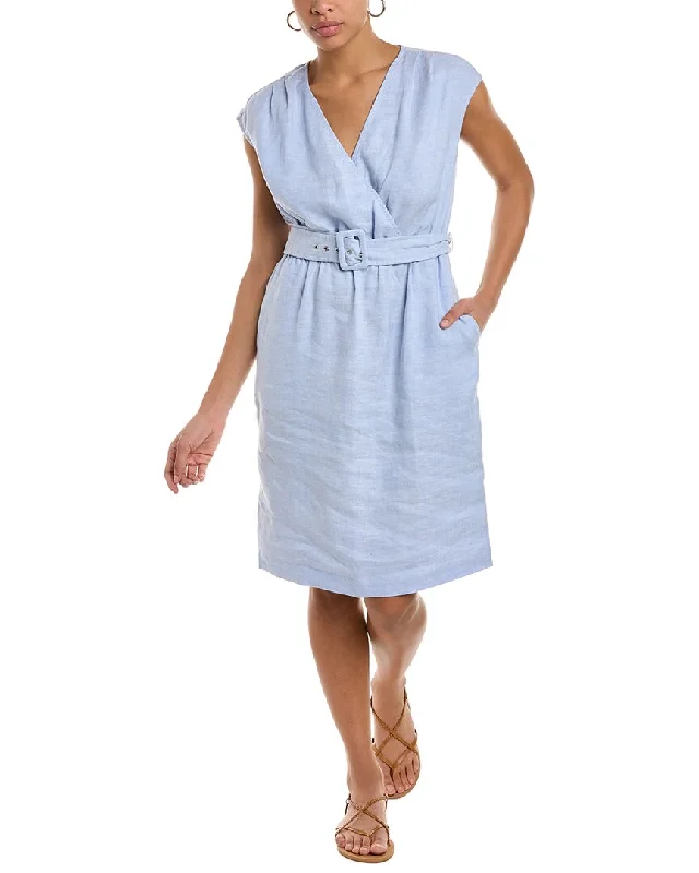 Women's Clothing Brands J.McLaughlin Winifred Linen-Blend Dress