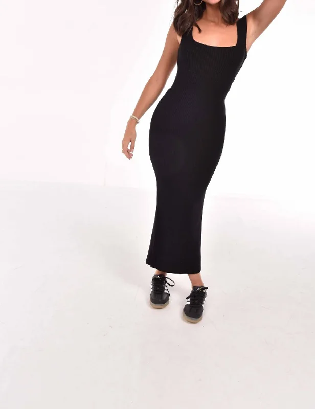 Limited Time Offer Scottie Backless Dress In Black