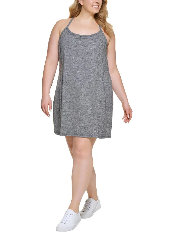 Vibrant Femme Fashion Plus Womens Knit Tank Athletic Dress