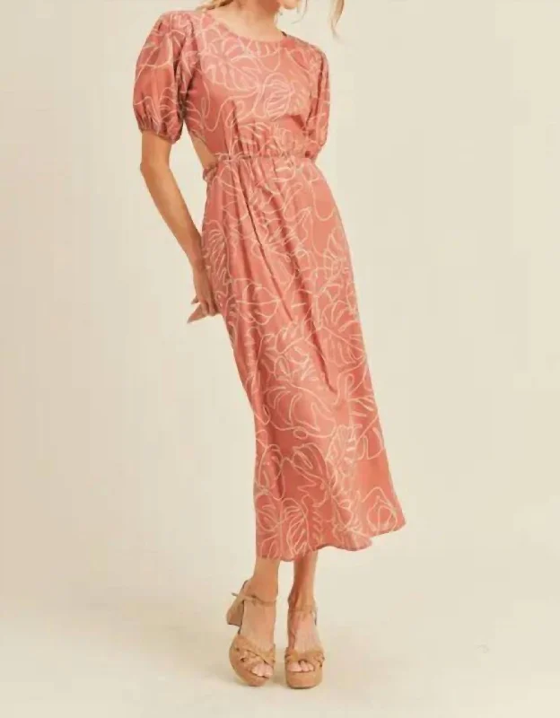 Stylish Outerwear Clothes For Women Skyline Dress In Coral