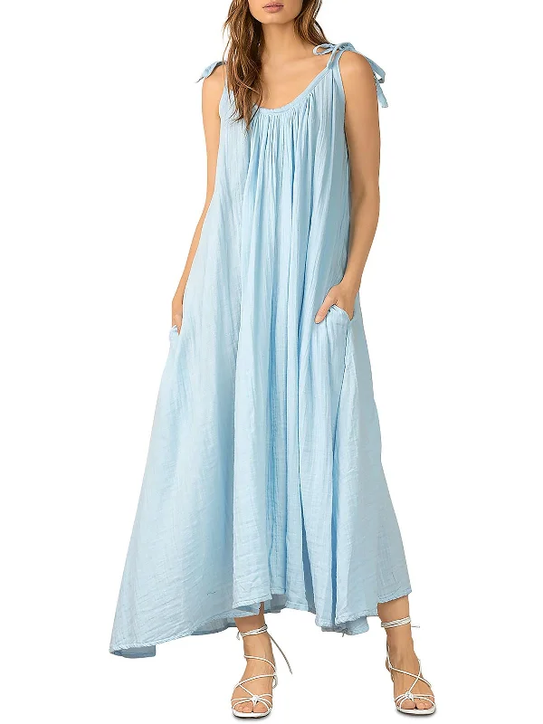 Women Apparel Womens Gauze Maxi Slip Dress