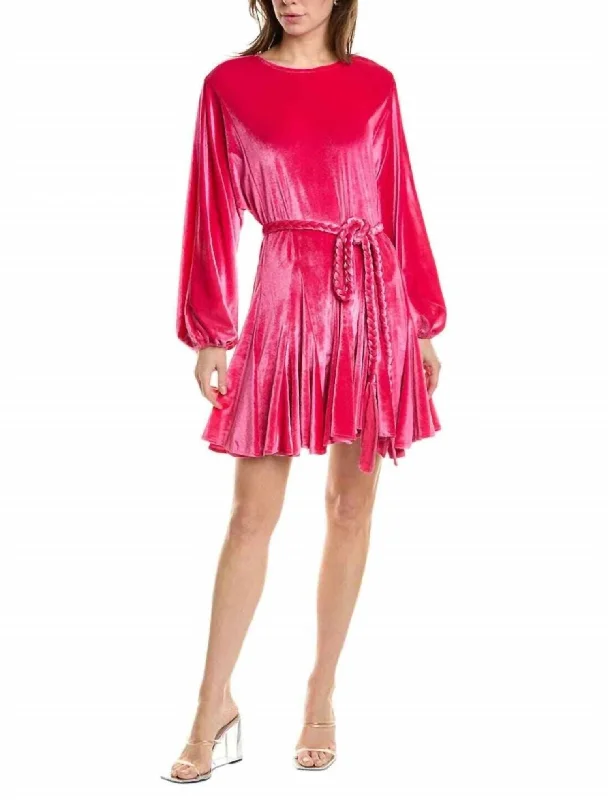 Flash Discount Adeline Dress In Fuchsia