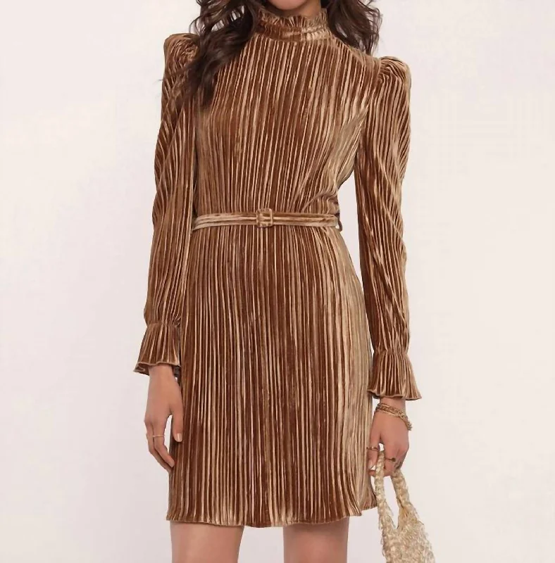 Women's Apparel And Garments Serina Dress In Whiskey