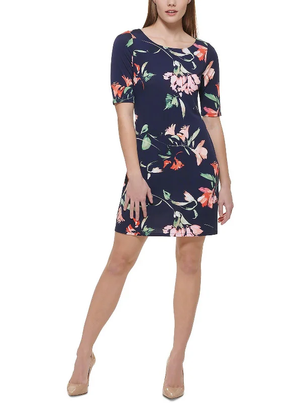 Women's Clothes For Special Occasions Petites Womens Casual Mini Sheath Dress