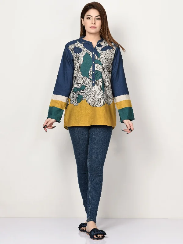 Rocker Chic Fashion Printed Top