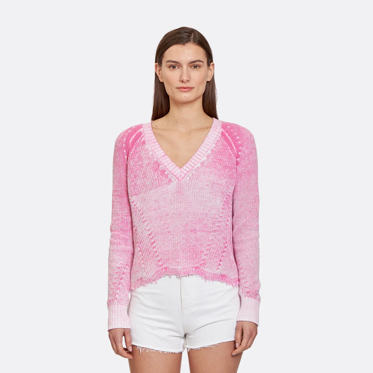 End Of Season Clearance Distressed Inked Scallop Shaker V - Lipstick