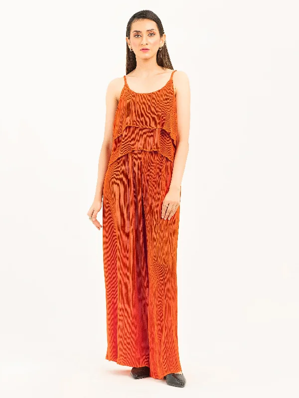 Chic Casual Style Silk Co-Ord Set