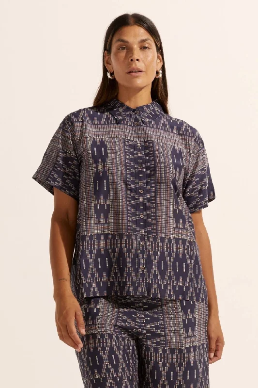 Online Boutiques Affordable Zoe Kratzmann Jaunt Top - Midnight Aztec