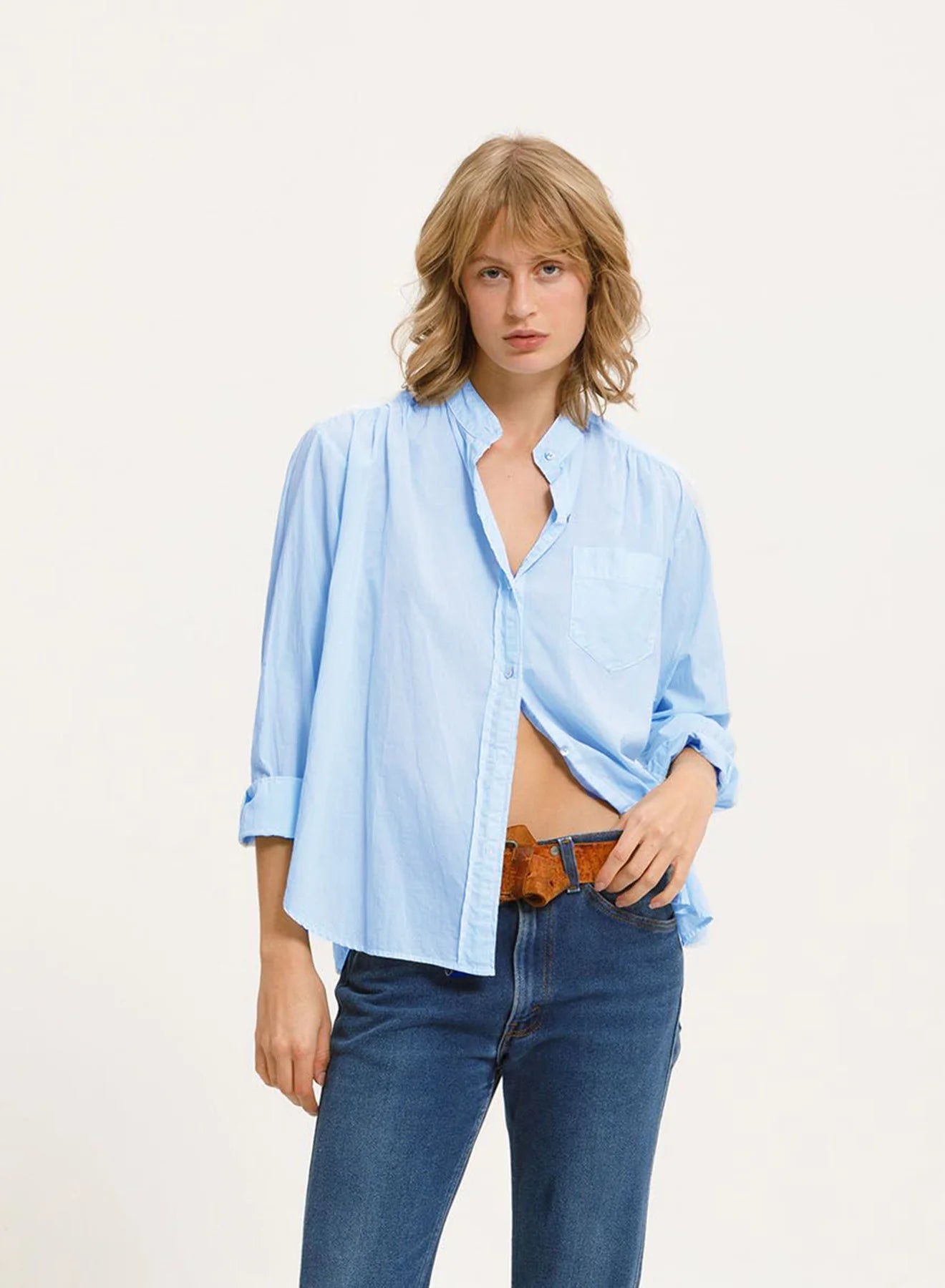 Vintage Fashion Ace Shirt - Sky Blue