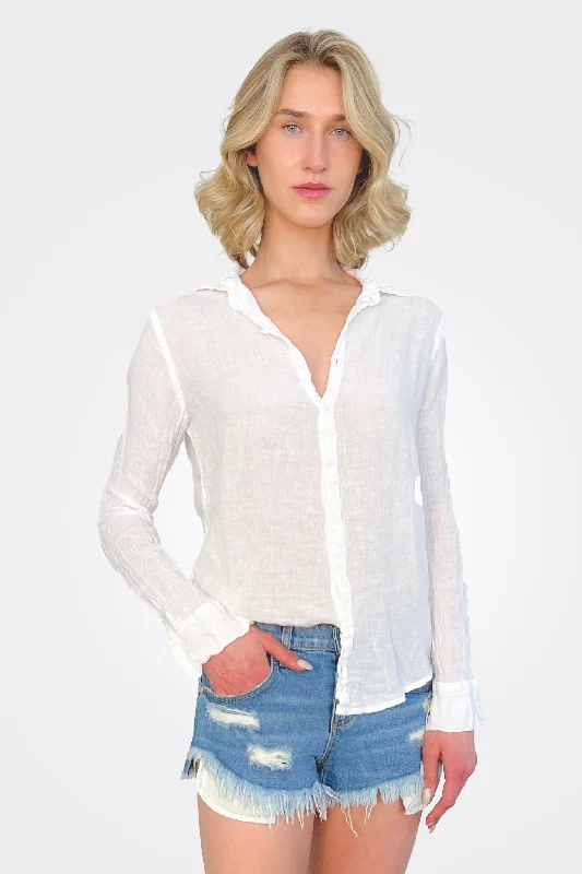 Big Sale Event Romey Linen Shirt - White