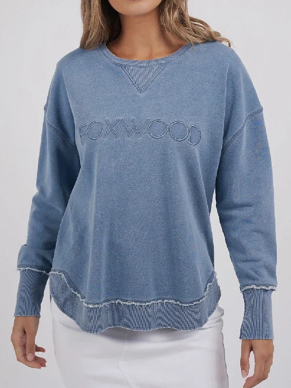 Boho Chic Fashion FOXWOOD WASHED SIMPLIFIED CREW