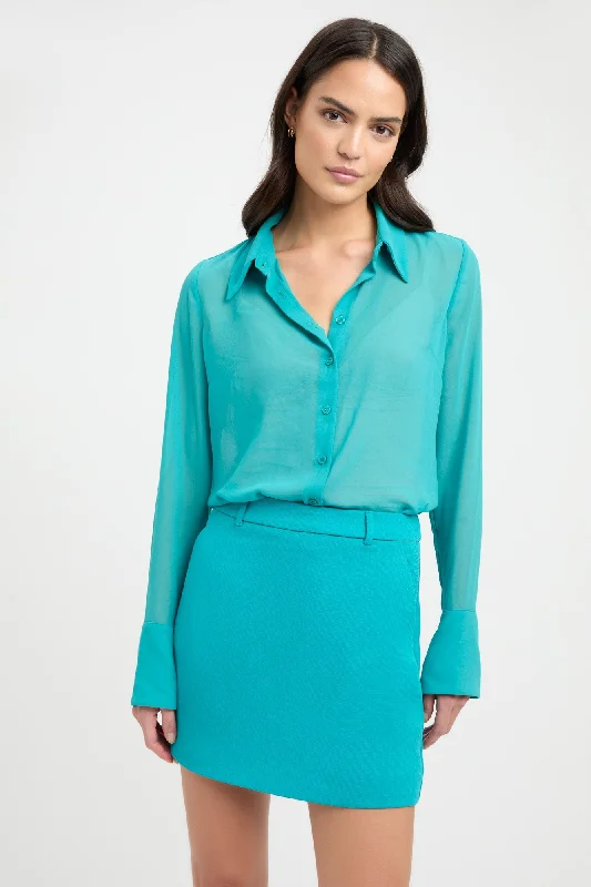 Sophisticated Fashion Sheer Slim Shirt