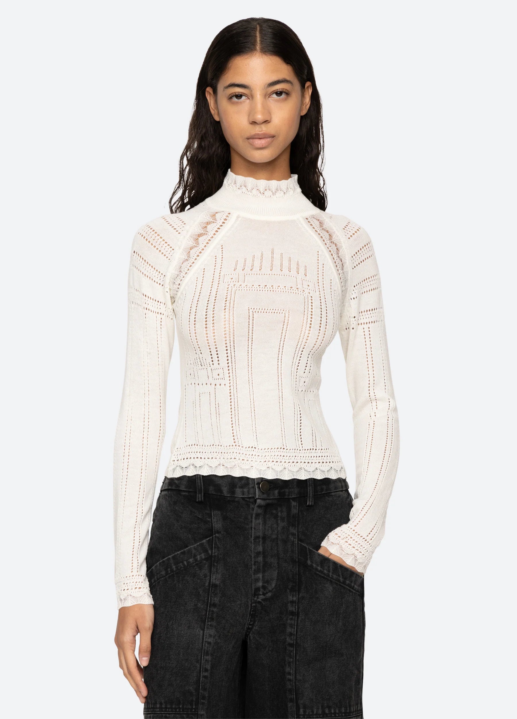 Casual Fashion Paxton Turtleneck - Cream