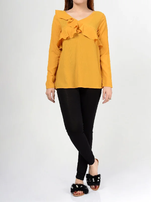 Luxe Women's Fashion Ruffle Top