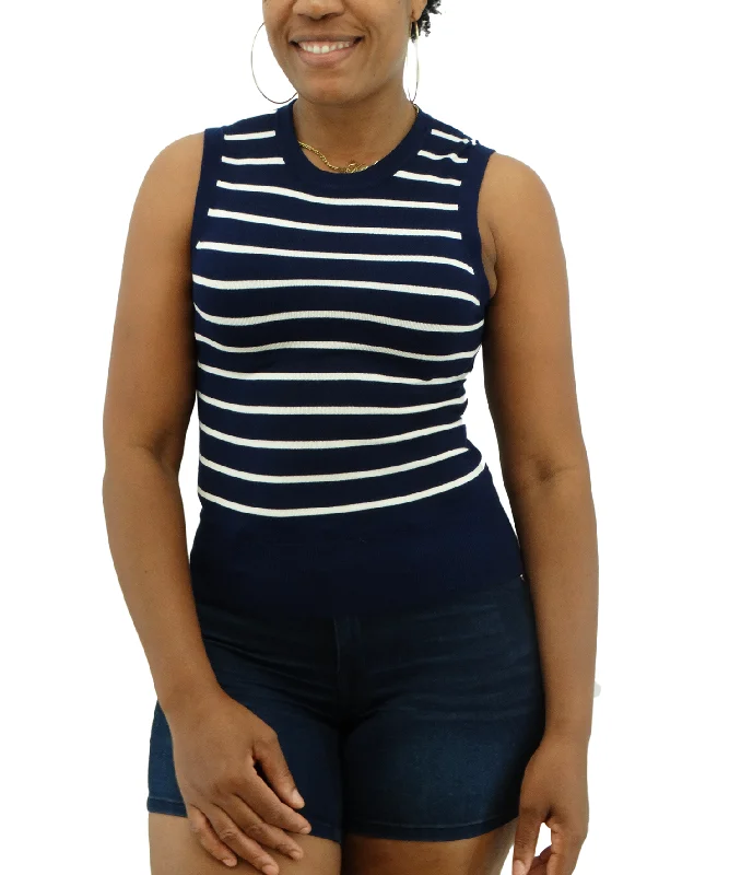 Bundle Offer 412280130AMBH, Only You - Ladies Knit Strip Top (S-XL)