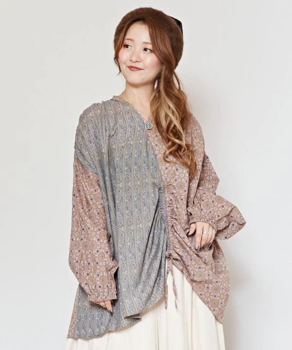 Budget-Friendly Fashion Ajrakh Paisley Patchwork Top