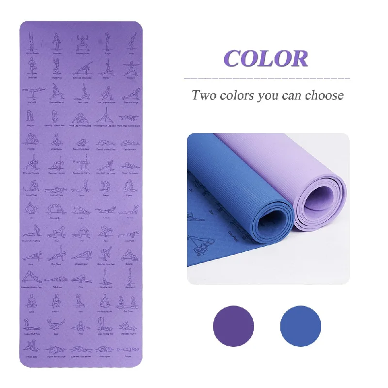 Support Your Flow With Discounted Yoga Equipment 6mm Non-slip Yoga Poses TPE Yoga Mat Support Your Flow With Discounted Yoga Equipment 6mm Non-slip Yoga Poses TPE Yoga Mat