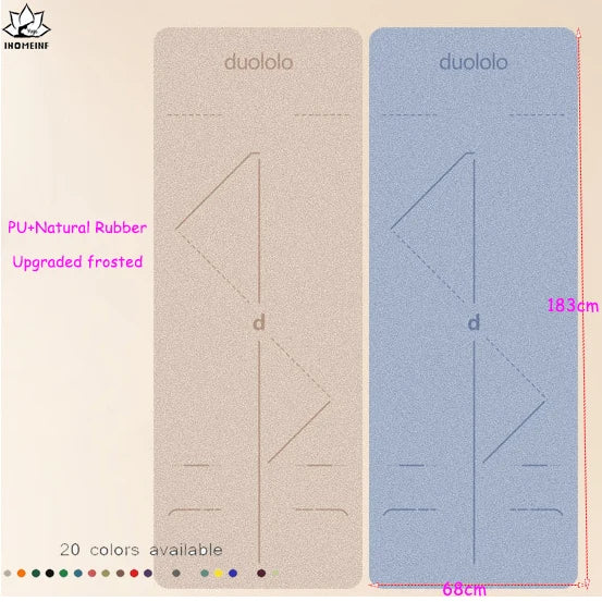 Designed For Movement, Priced For Savings Position Line Natural Rubber Yoga Mat
