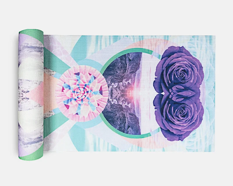 The Perfect Fit For Your Yoga Journey, Now On Sale Yoga Mat - Rose Vision Print