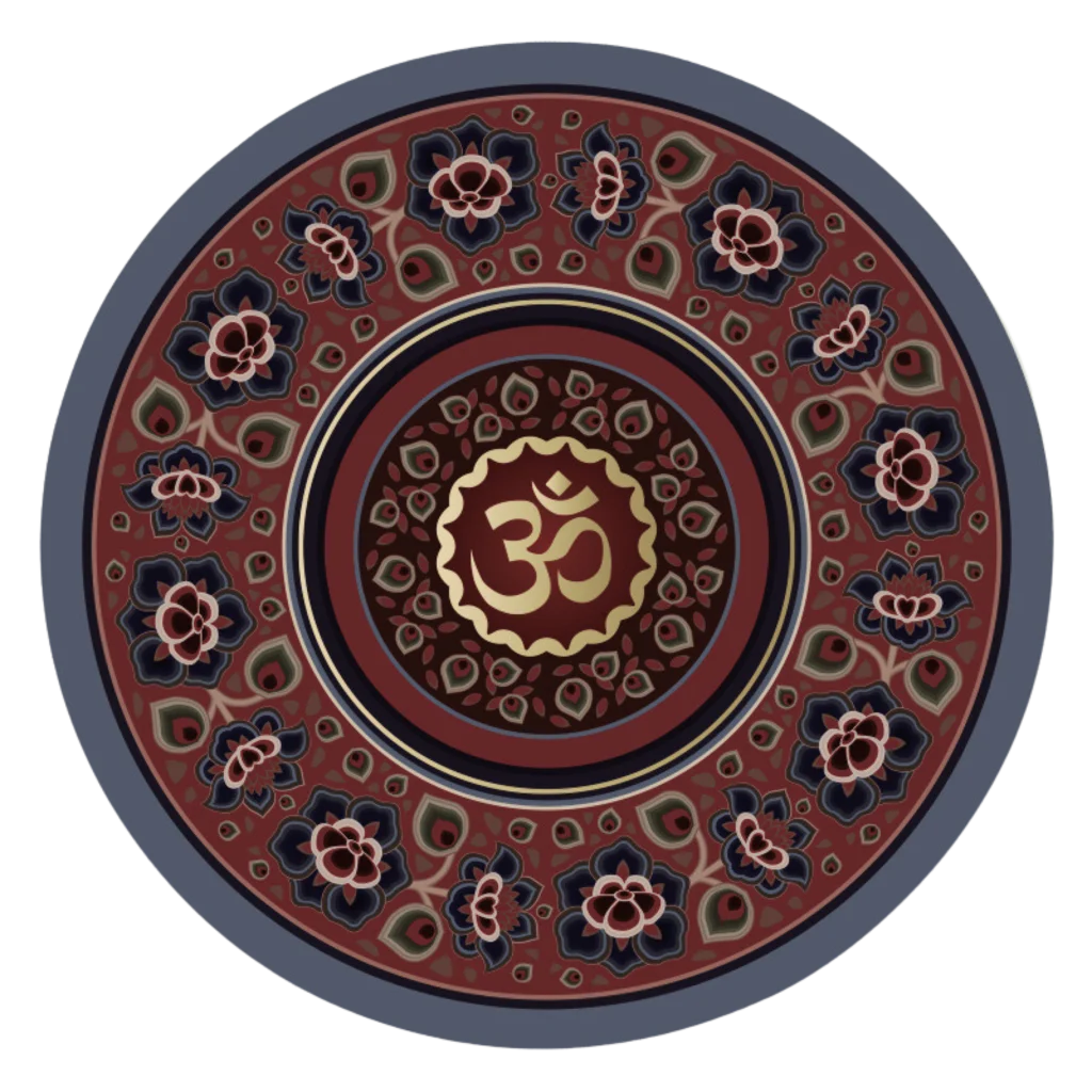 Stay Grounded With Yoga Gear On Sale ROUND YOGA MAT – BOHO STYLE, NON-SLIP, SACRED SYMBOL DESIGN