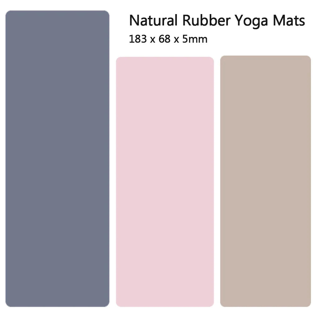 Perfect Your Pose With Stylish Yoga Discounts Solid Color Natural Rubber Yoga Mat