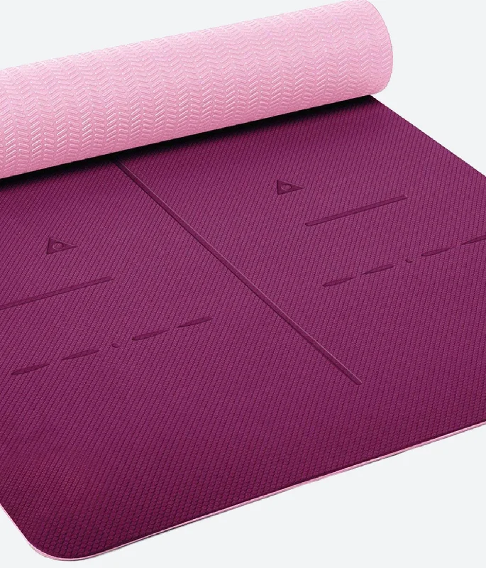 Perfect Your Pose With Top Yoga Accessories At Lower Prices Heathyoga TPE Body Alignment System Yoga Mat - Purple Perfect Your Pose With Top Yoga Accessories At Lower Prices Heathyoga TPE Body Alignment System Yoga Mat - Purple