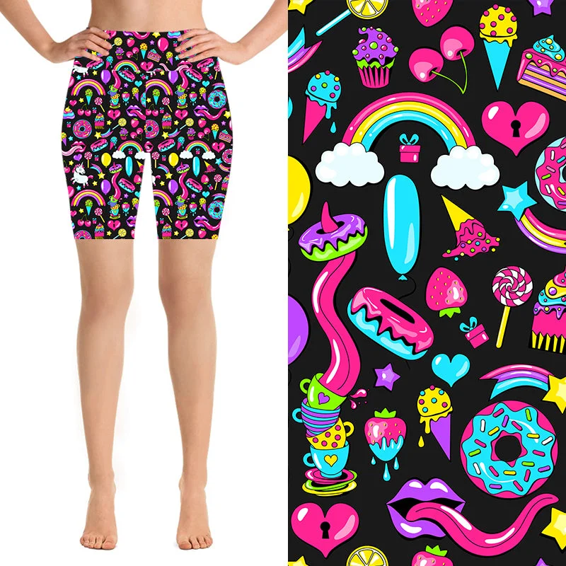 Premium Yoga Wear At Special Discounts 24/7 Biker Shorts - Summer Party