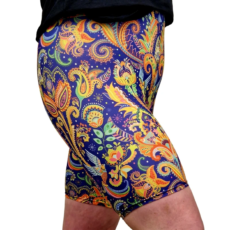 Stretch In Style With Budget-Friendly Yoga Wear 24/7 Biker Shorts - Oriental Fusion
