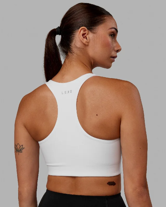 The Best Yoga Clothing At The Best Prices Ace Long Line Bra - White