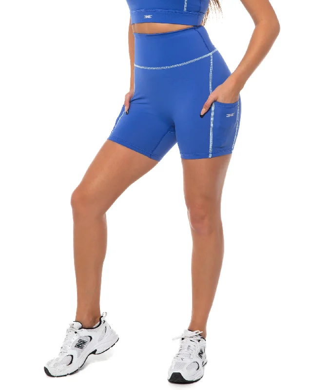 Limited-Stock Sale On Yoga Tops And Leggings Activ Ascend Shorts - Azure