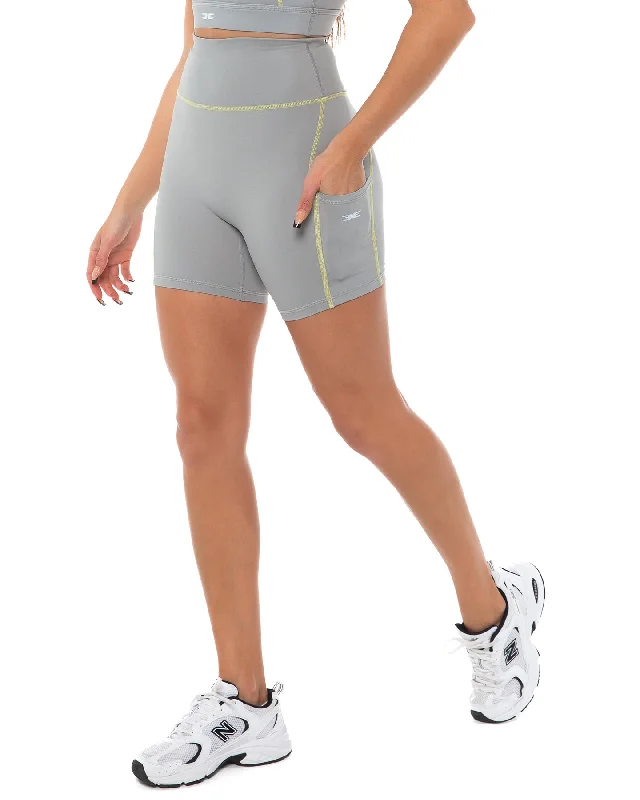 Soft, Stretchy, And Super Affordable Yoga Wear Activ Ascend Shorts - Grey