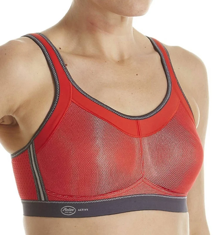 Breathable, Moisture-Wicking, And Budget-Friendly Active Momentum Wire Free Sports Bra In Red Breathable, Moisture-Wicking, And Budget-Friendly Active Momentum Wire Free Sports Bra In Red