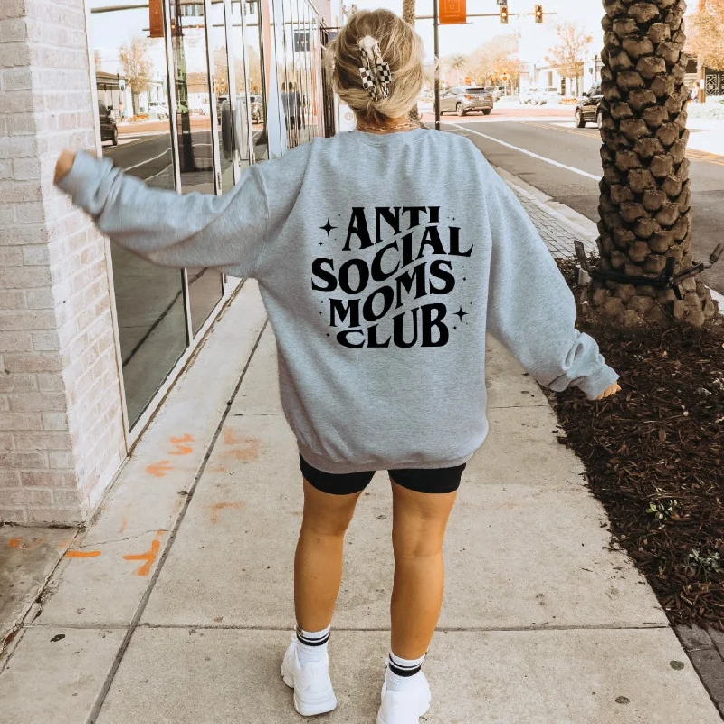 Breathe, Stretch, And Save On Yoga Apparel Anti-Social Moms • Heather Gray Crew
