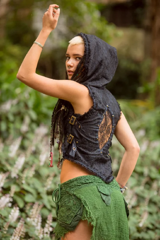 Soft, Stretchy, And Super Affordable Yoga Wear Aquarius Vest - Black
