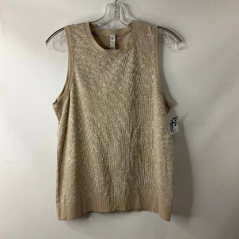 Athletic Tank Top By Lululemon In Tan, Size: 6