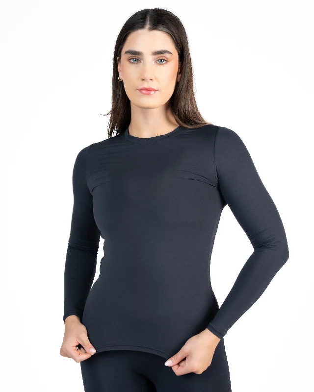 Premium Yoga Wear At Special Discounts Base Layer Long Sleeve - Black