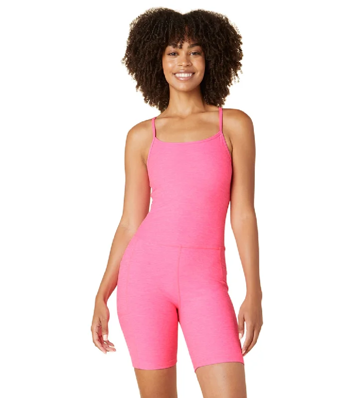 Upgrade Your Yoga Wardrobe For Less Beyond Yoga Spacedye Get In Gear Biker Jumpsuit Electric Pink Heather Upgrade Your Yoga Wardrobe For Less Beyond Yoga Spacedye Get In Gear Biker Jumpsuit Electric Pink Heather
