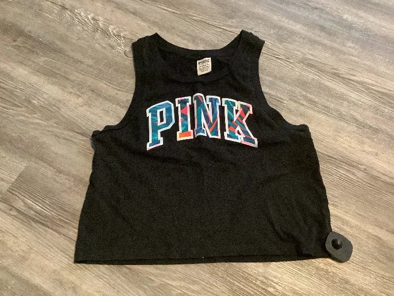 Black Athletic Tank Top Pink, Size Xs