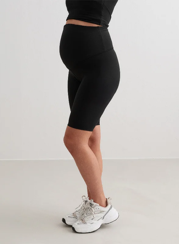Move Freely With Premium Yoga Clothes At Great Prices Black Sense Maternity Biker Shorts